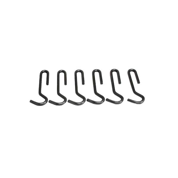 Enclume Handcrafted 4.5 in. Straight Pot Hooks Hammered Steel (6 Pack)