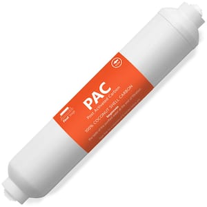 Post Activated Carbon Water Filter Replacement - 5 Micron - Under Sink Reverse Osmosis System (1-Pack)