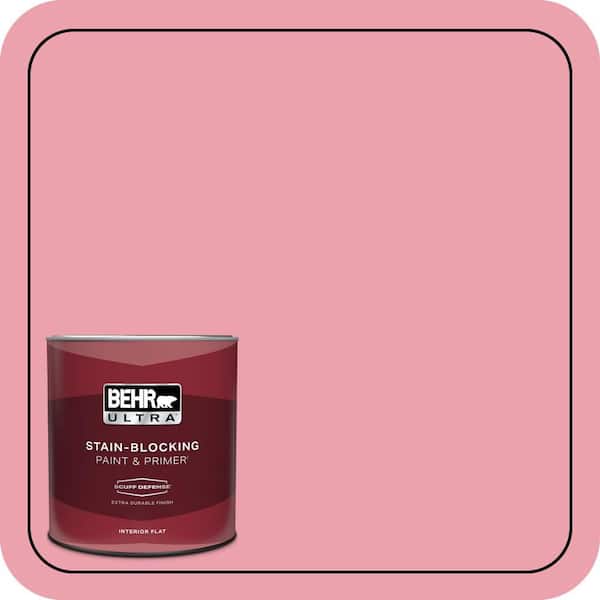 BEHR ULTRA 1 qt. #P150-3 Pinque Extra Durable Flat Interior Paint & Primer