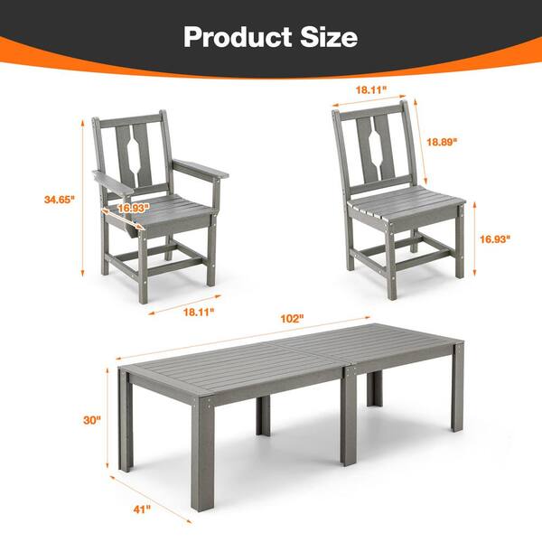 10 chair discount dining table size