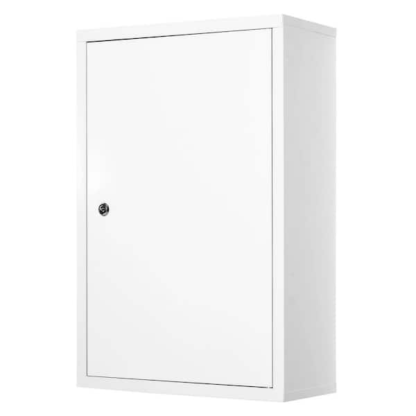 FORCLOVER 15.75 in. W x 23.5 in. H Rectangular White Recessed or Surface Mount Medicine Cabinet without Mirror