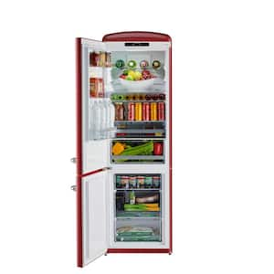 12 cu. ft. Retro Frost Free Bottom Freezer Refrigerator in Bordeaux, ENERGY STAR (Left Hinge)