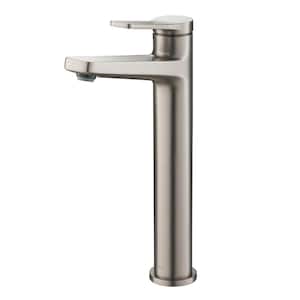 Indy Single Handle Vessel Sink Faucet in Spot Free Stainless Steel