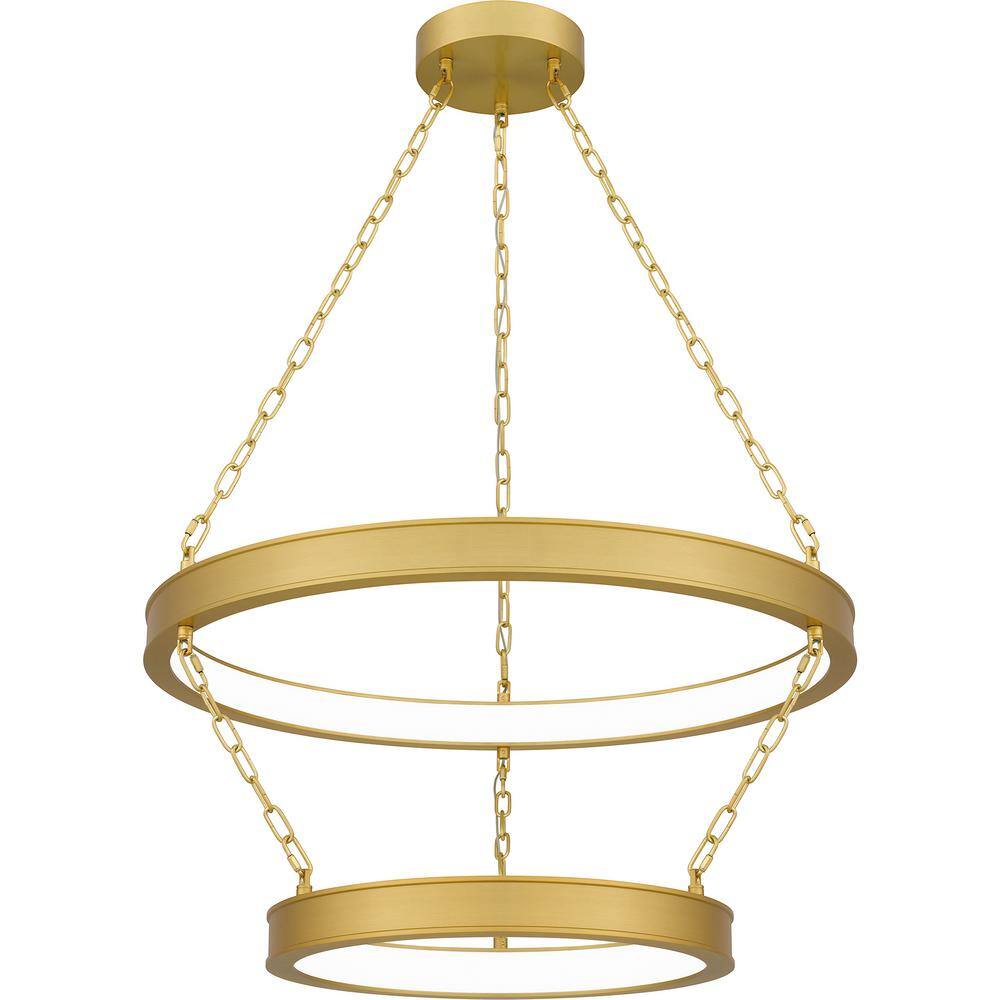 Ozara 1-Light Integrated LED Antique Brass Pendant Light price history on PriceWatchPro