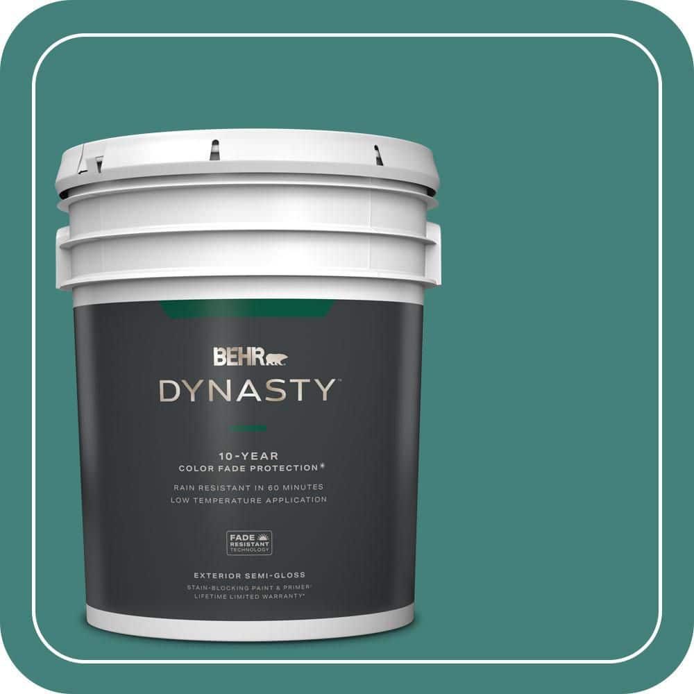 5 gal. #M450-6 Bubble Turquoise Semi-Gloss Exterior Stain-Blocking Paint & Primer price history on PriceWatchPro
