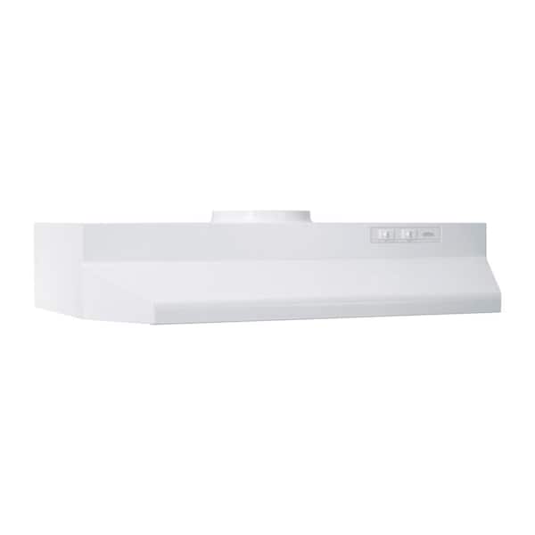 Broan-NuTone 42000 Series 24 in. 230 Max Blower CFM Under-Cabinet Range Hood with Light in White