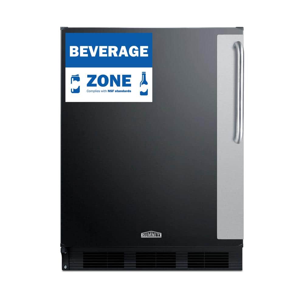 Summit Appliance 5.5 cu. ft. Commercial Refrigerator without Freezer in Black, ADA Compliant