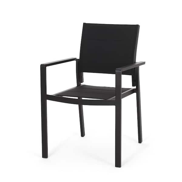 Black mesh 2025 dining chair