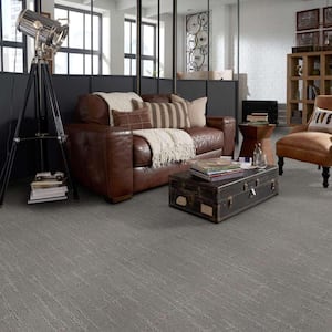 Berlin - Shadow - Gray 42.1 oz. Nylon Pattern Installed Carpet