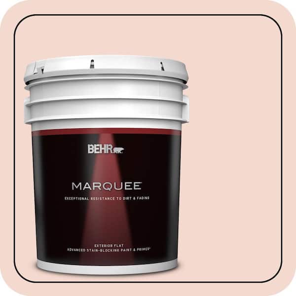 BEHR MARQUEE 5 gal. #200E-1 Possibly Pink Flat Exterior Paint & Primer