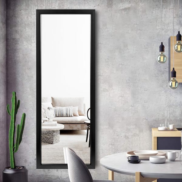 self Full Length Floor Mirror 43x16 Large Rectangle Wall Mirror Hanging  or Leaning Against Wall for Bedroom, Dressing and Wall-Mounted Thin Frame