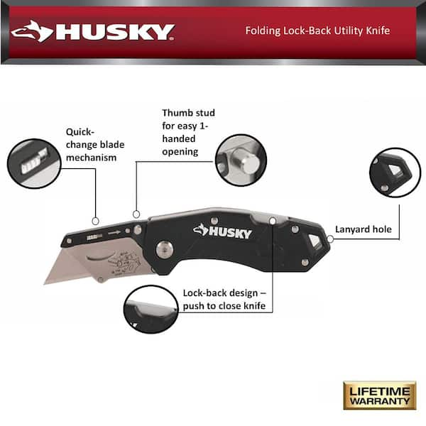 Folding Lock-Back Utility Knife