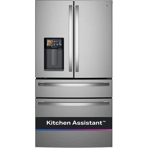 Profile 27.9 Cu. Ft. Smart 4-Door French-Door Refrigerator with Kitchen Assistant & Scan-to-Shopping-List Technology