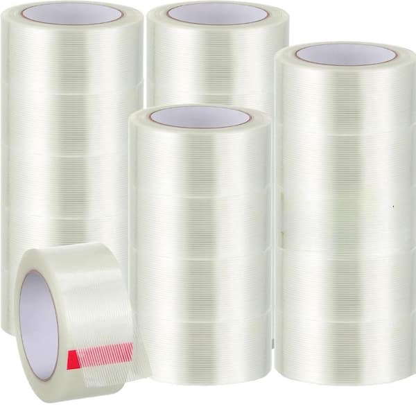 N/A 20.6 lb. 17.09 x 10.71 x 7.24 in. Fiberglass Filament Tape Transparent Heavy Duty Packing Sealing Binding Rolls