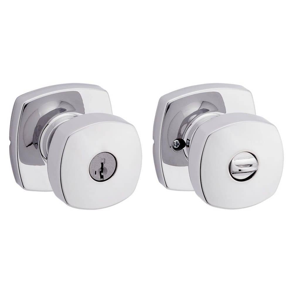 Arroyo Polished Chrome Keyed Entry Door Knob with Soft Modern Rose featuring SmartKey Security price history on PriceWatchPro