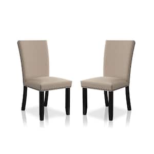 Southwind Black and Beige Side Chairs (Set of 2)
