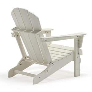 White Folding Plastic Adirondack Chair