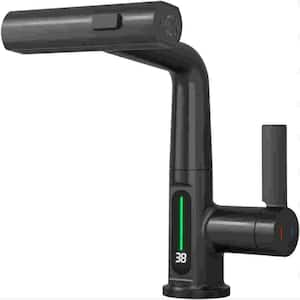 Single Handle Pull-Out Sprayer Kitchen Faucet in Matte Black