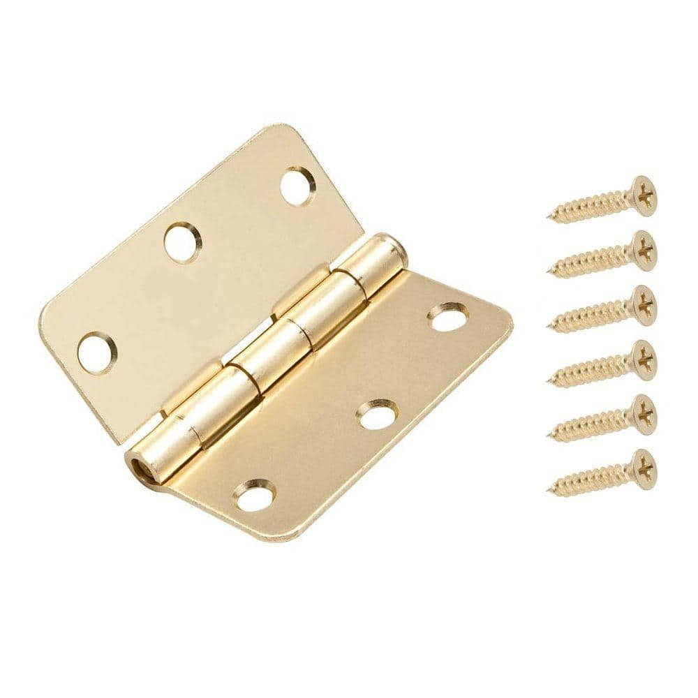 Design House 2-1/10 in. x 1-3/4 in. Polished Brass Standard Hinge