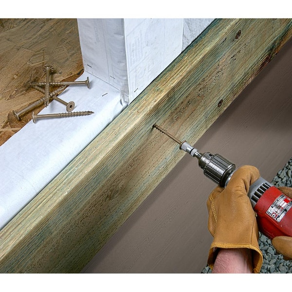 0.220 in. x 6 in. T40 6-Lobe, Washer Head, Strong-Drive SDWS Timber Screw, Exterior Grade (50-Pack)