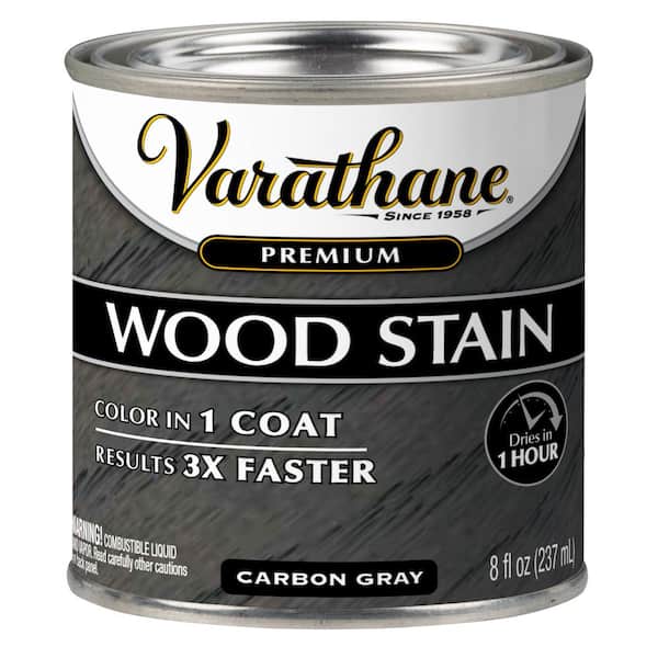 1 qt. TIS-083 True Black Satin Semi-Transparent Water-Based Interior Wood  Stain and Poly in One