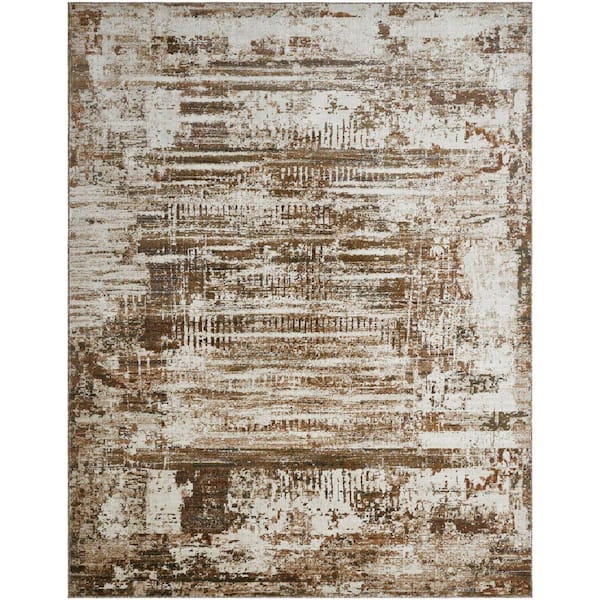 Haydan 8 ft. x 11  ft. Brown Western Area Rug