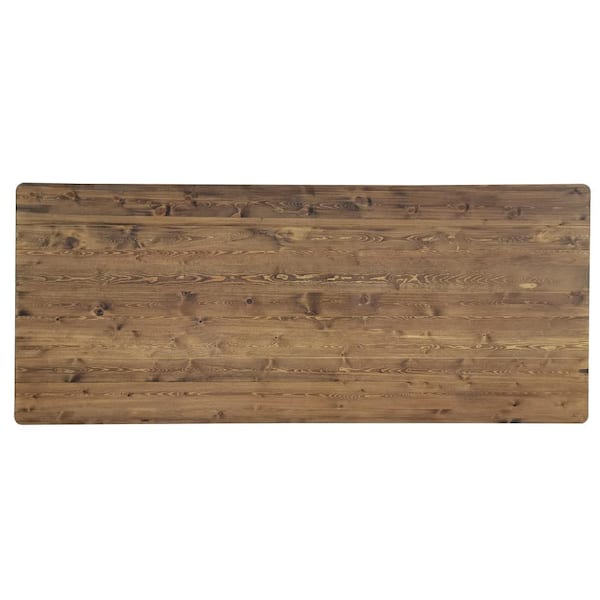 Carnegy Avenue 96 in. Rectangle Antique Rustic Wood with