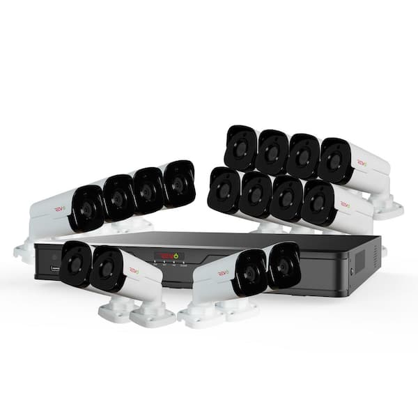 Ultra HD 16-Channel 4TB NVR Surveillance System with 16 4 Megapixel Cameras and Night Vision