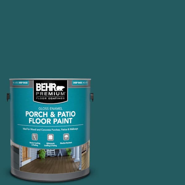 BEHR PREMIUM 1 gal. #S450-7 Tsunami Gloss Enamel Interior/Exterior Porch and Patio Floor Paint