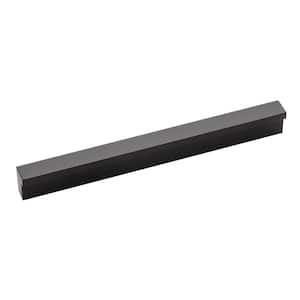 Streamline 5-1/16 in. 128 mm Center-to-Center Flat Onyx Cabinet Door/Drawer Pull
