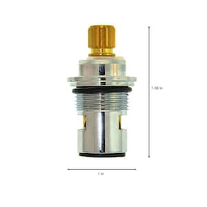 1 9/16 in. 16 pt Broach Hot Side Stem for Royal Brass Replaces U-104-R