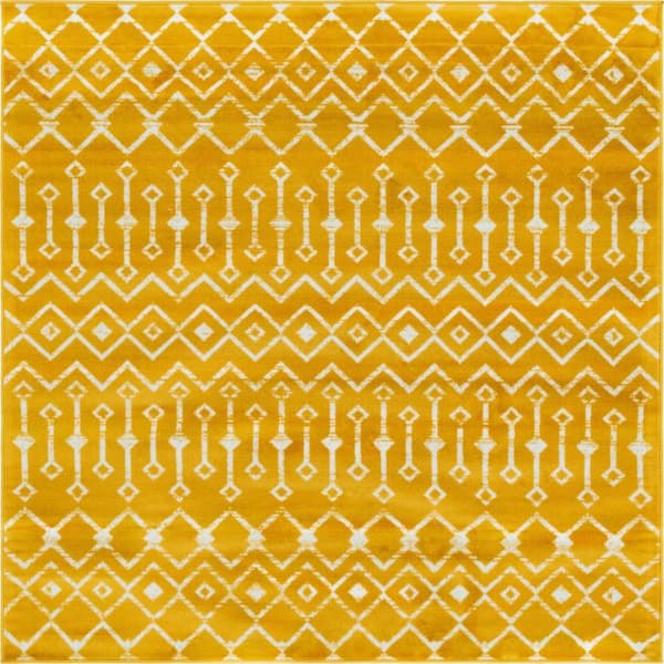 Moroccan Trellis Mamounia Yellow 6' 0 x 6' 0 Rug