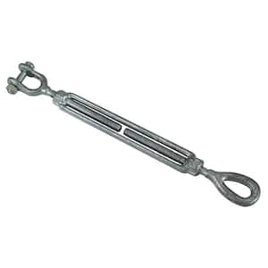 1 PC Turnbuckles 1/2 x 12 Eye/Jaw Galvanized for Wire Rope Cable 