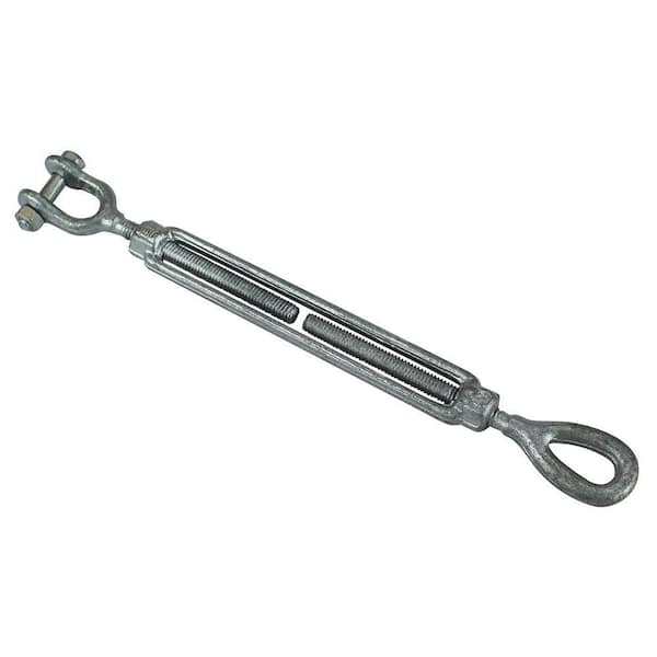 Everbilt 3/8 in. x 6 in. Galvanized Jaw and Eye Turnbuckle