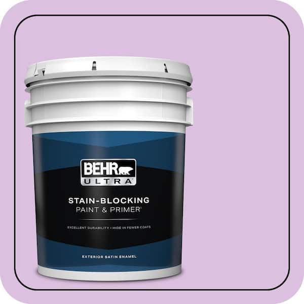 BEHR ULTRA 5 gal. #P100-3 Epiphany Satin Enamel Exterior Paint & Primer