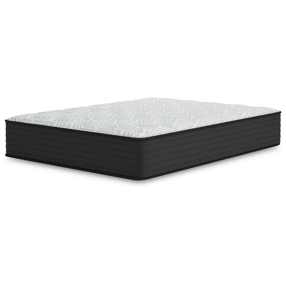 Queen Size Blue and Gray Gel Memory Foam Innerspring Mattress