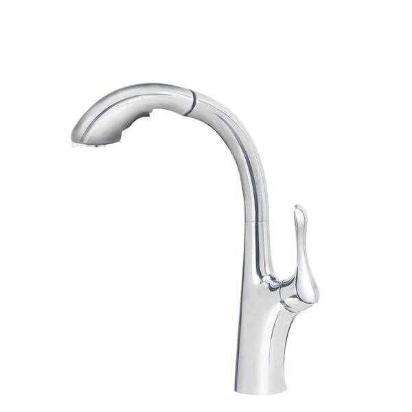 Blanco Napa Single-Handle Pull-Out Sprayer Kitchen Faucet In Chrome