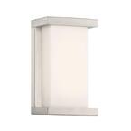 Case 9 in. Stainless Steel Integrated LED Outdoor Wall Sconce, 3000K