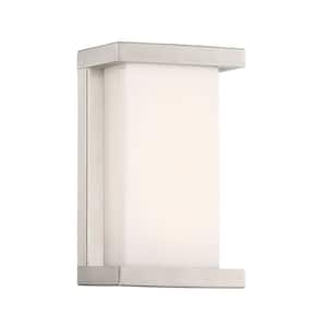 Case 9 in. Stainless Steel Integrated LED Outdoor Wall Sconce, 3000K