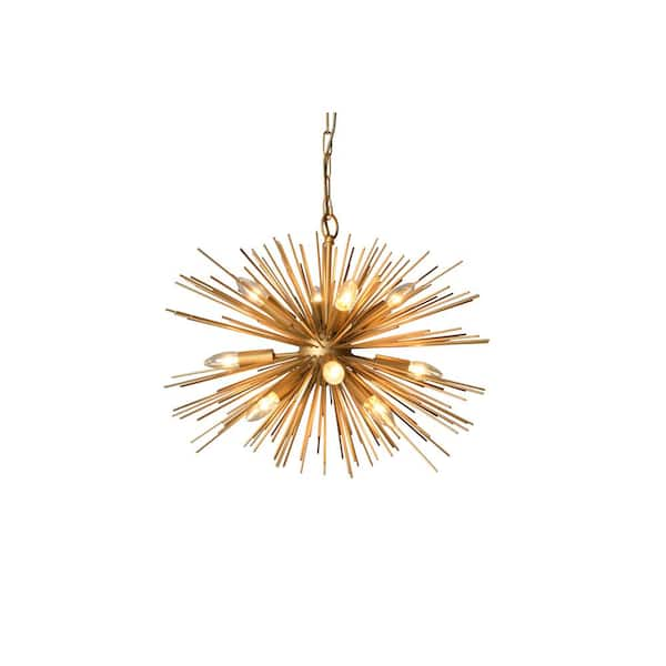 Unbranded 12-Light Gold Chandelier