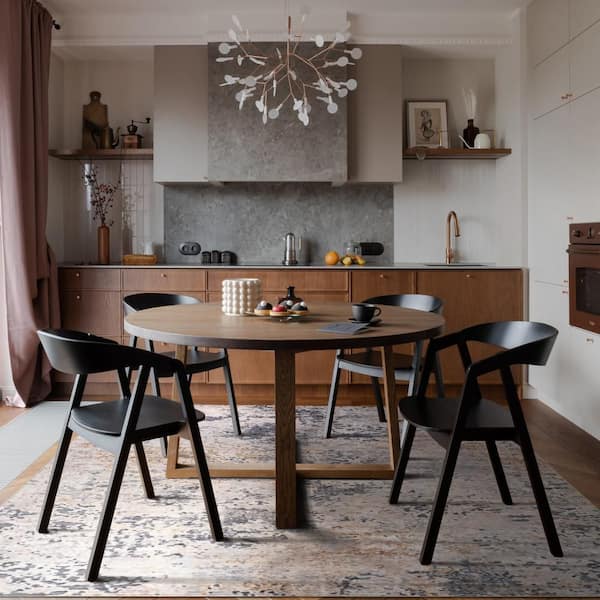 Ruth Splatter Spill Proof Washable Ivory 6 ft. x 9 ft. Indoor Area Rug