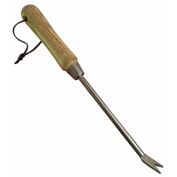 13 in. Eco Dandelion Weeder Tool with Ergonomic Wood Handle