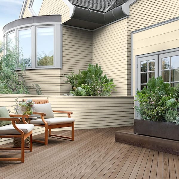 BEHR - 1 gal. #350C-1 Downy Solid Color House and Fence Exterior Wood Stain