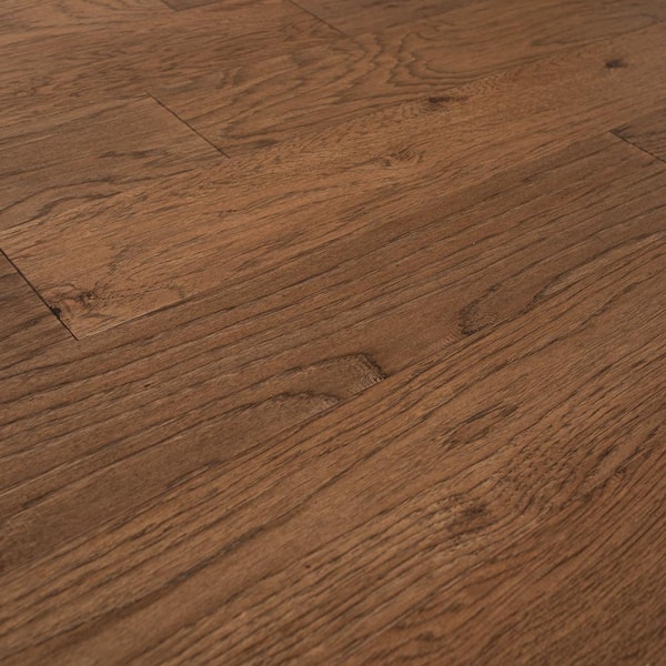 ASPEN FLOORING Brooke Hickory 3/8 in. T x 6.5 in. W Tongue and Groove Light Distressed Engineered Hardwood Flooring (43.6 sqft/case)