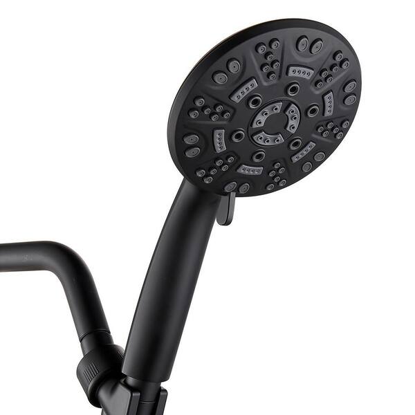 Zalerock 8-Spray Patterns 4.3 in. Wall Mount Handheld Shower Head