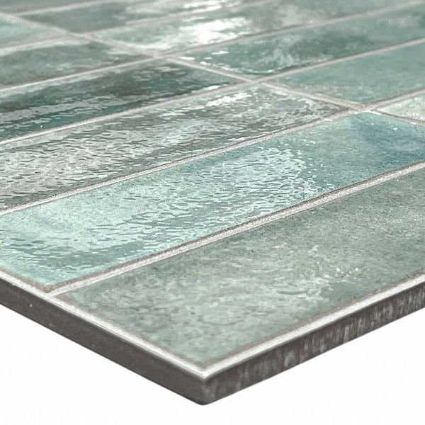 Giorbello Spanish Artis Teal 12 in. x 24 in. Glazed Porcelain Wall