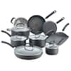 T-fal Ultimate Hard Anodized 14 Piece Non-Stick Aluminum Cookware Set ...