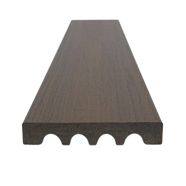 MoistureShield Elevate Riverbank 1 in. x 5.4 in. x 20 ft. Solid Edge Capped Composite Decking (10-Pack)