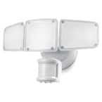 Home Zone Security White Motion Activated Outdoor Integrated LED