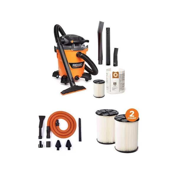 12 Gal. 6.0 Peak HP NXT Shop Vacuum with VT2534 Car Kit, Detachable Blower plus VF4200 Filter (3-Piece)